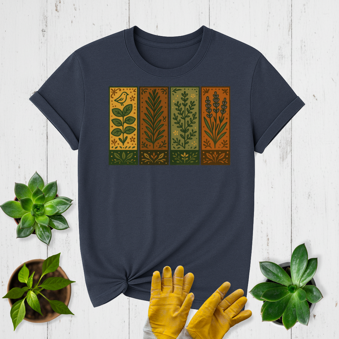 Herb Garden Panels T-shirt