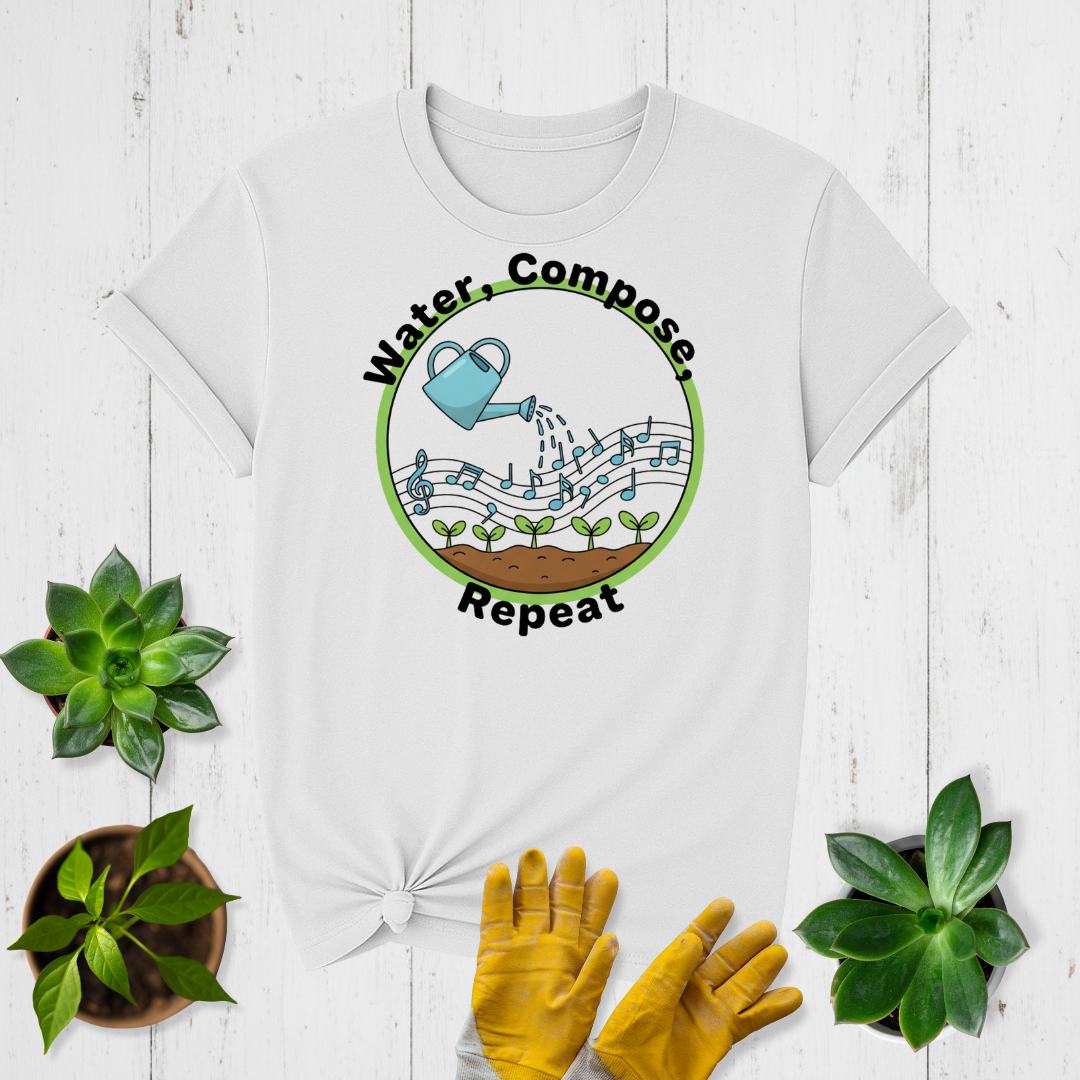 Water, Compose, Repeat T-shirt