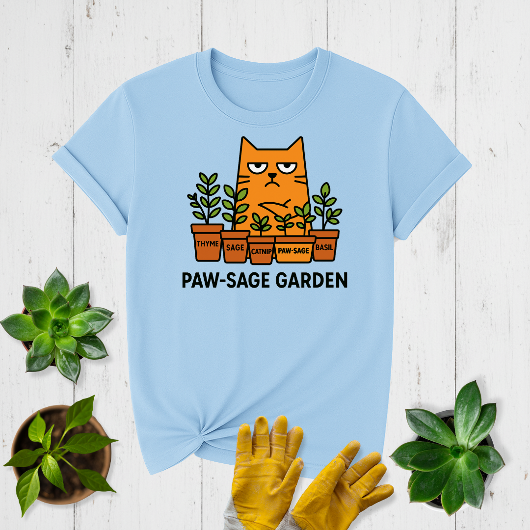 Sir Sproutsalot "Paw-sage Garden" T-shirt