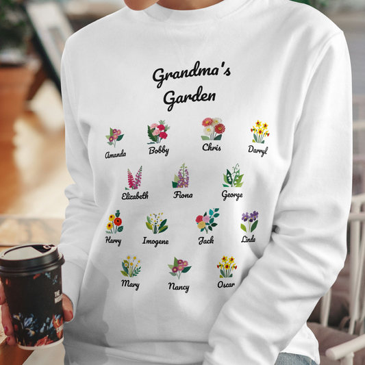 Grandma's Garden Sweatshirt (10-14)