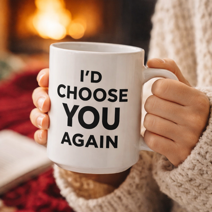 I’d Choose You Again Mug – Simple Romantic Coffee Cup