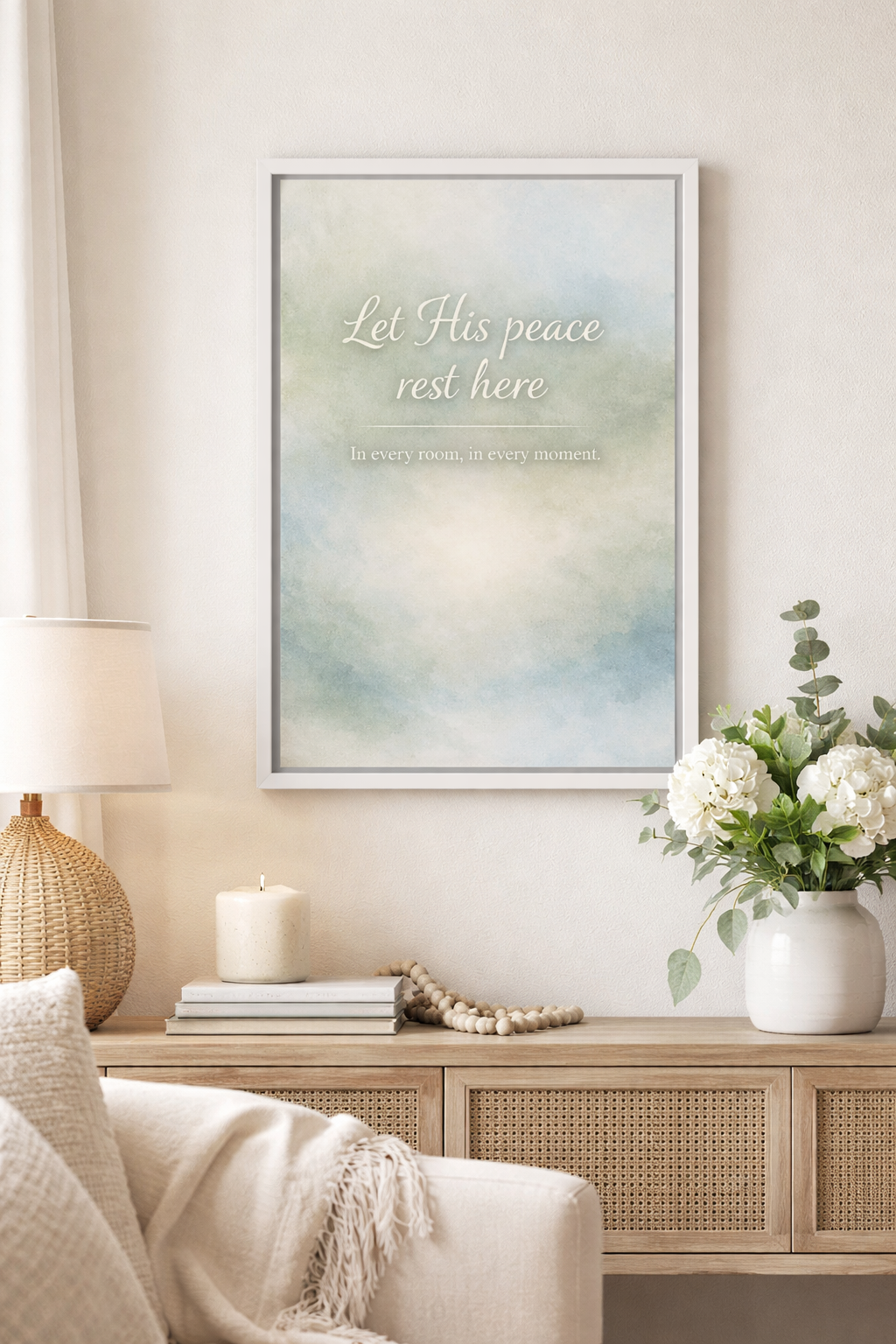 Peace for Everyday – Christian Devotional Wall Canvas