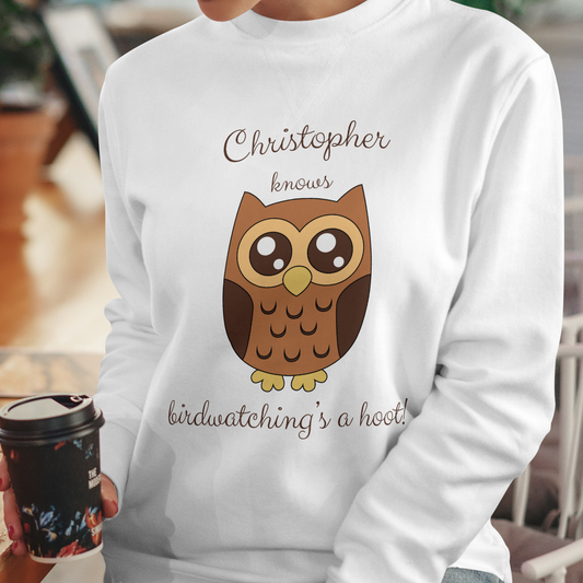 Personalized Birdwatching's a Hoot Sweatshirt