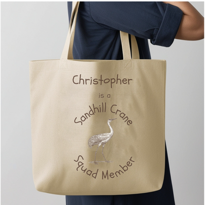 Personalized Sandhill Crane Squad Member