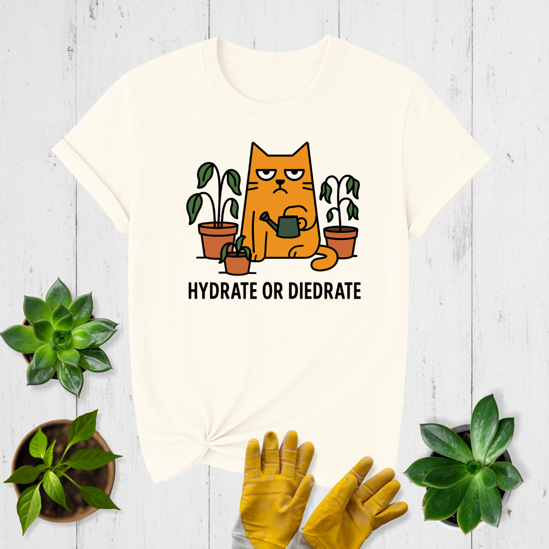 Sir Sproutsalot “Hydrate or Diedrate” T-Shirt