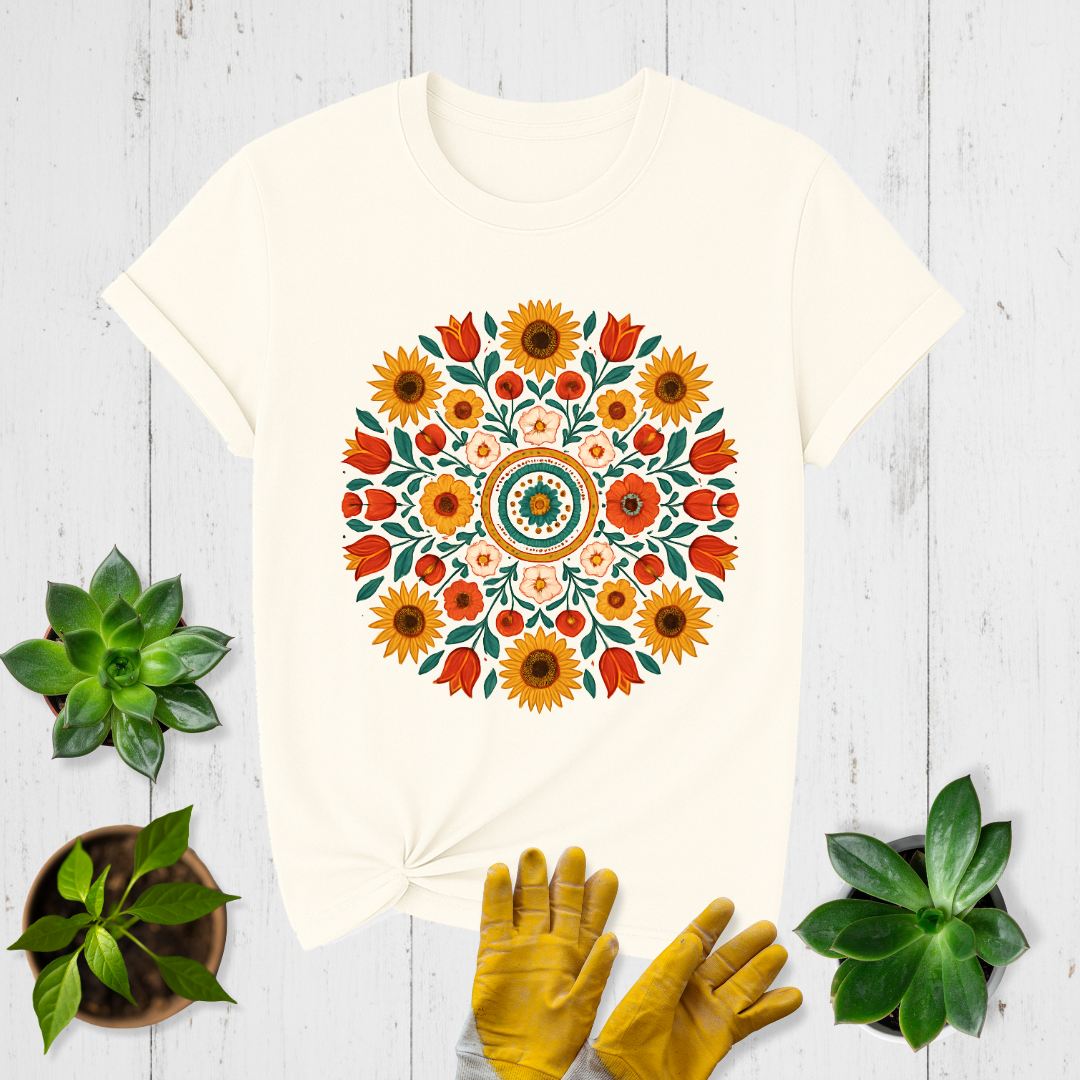 Folk Bloom Burst T-shirt