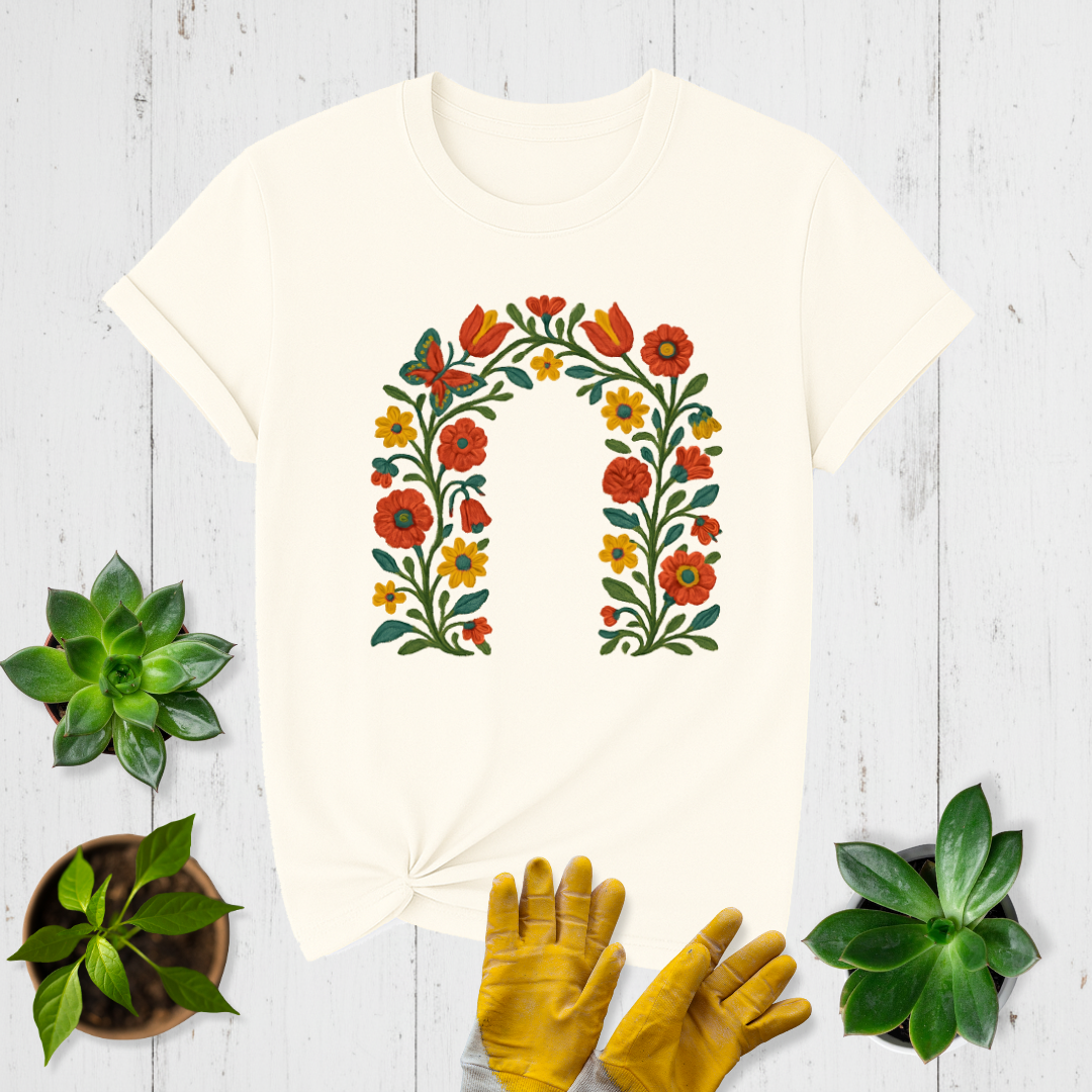 Folk Floral Arch T-shirt