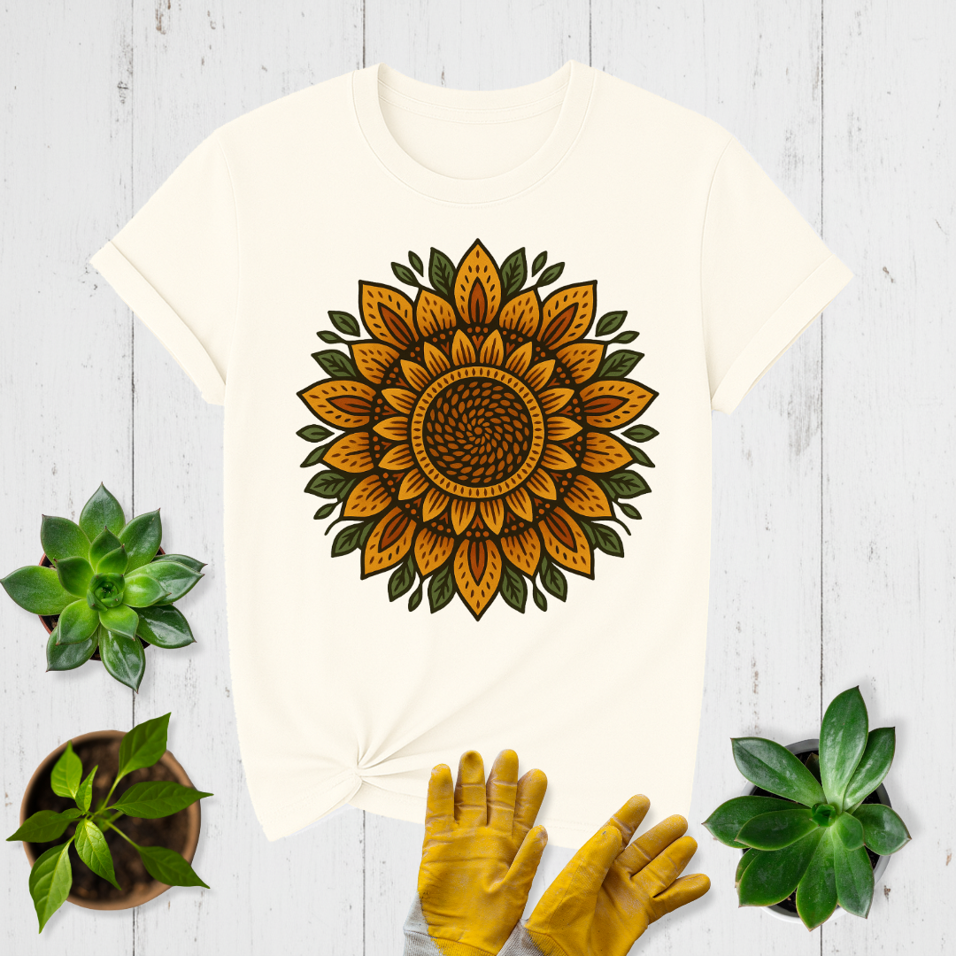 Sunflower Mandala T-shirt