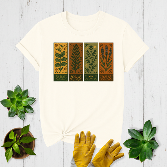 Herb Garden Panels T-shirt