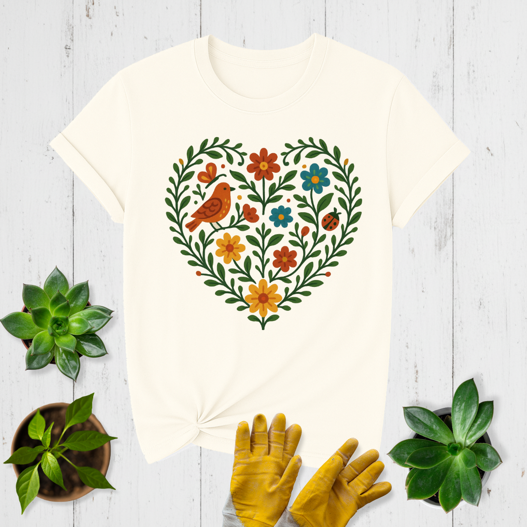 Vine Heart Wreath T-shirt