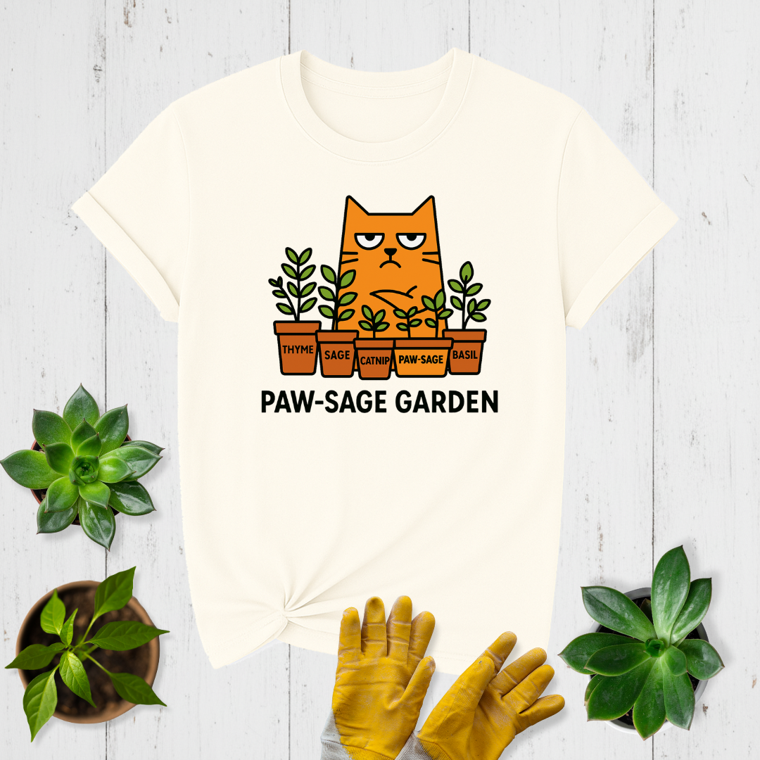 Sir Sproutsalot "Paw-sage Garden" T-shirt