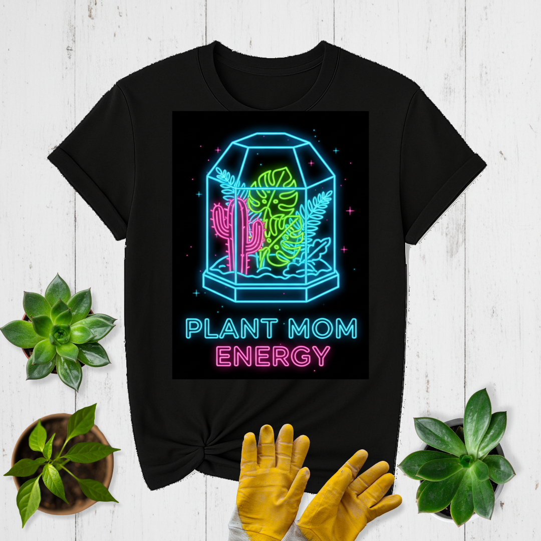 Neon Plant Mom T-shirt