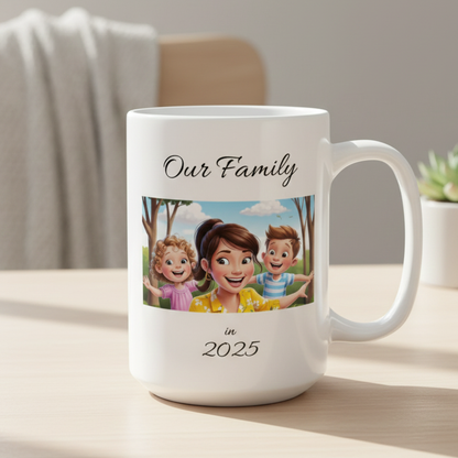 Our Family Personalized Picture Mug