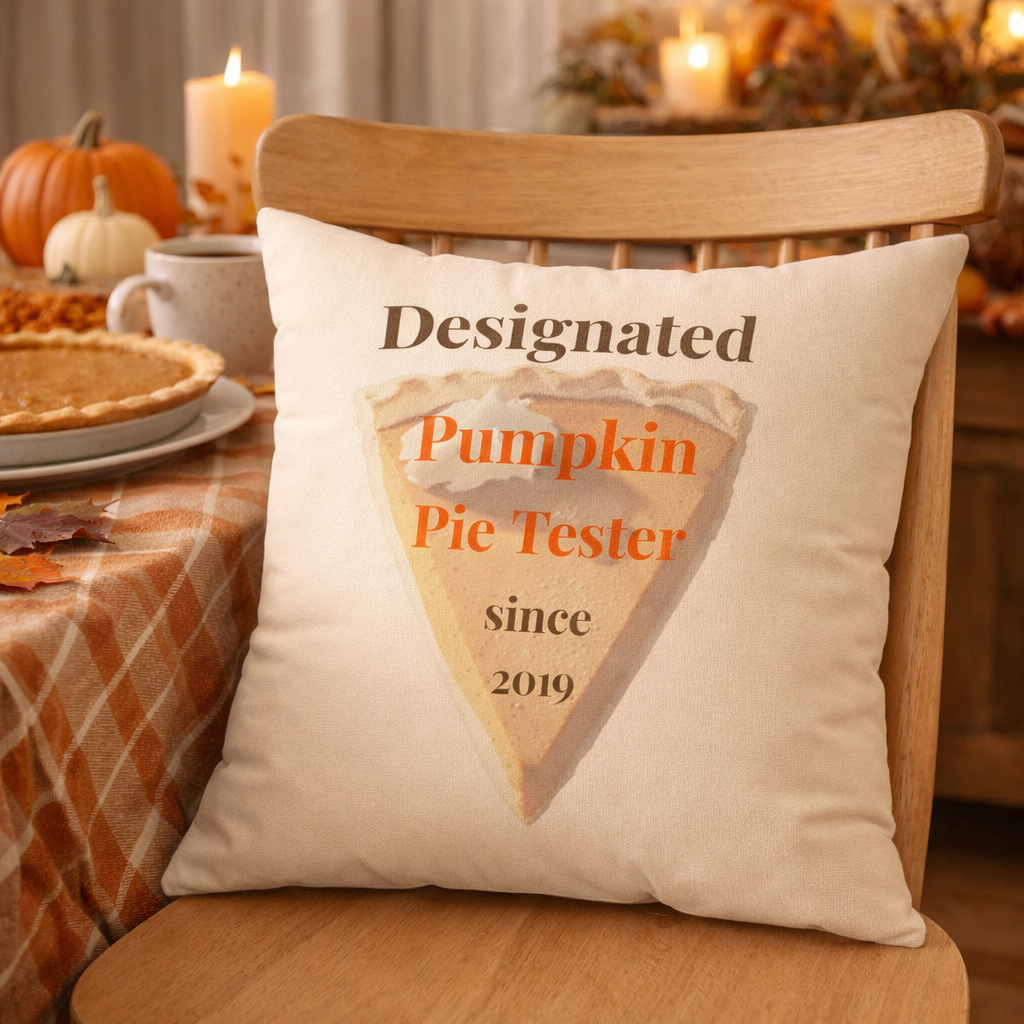 Designated Pumpkin Pie Tester Pillow