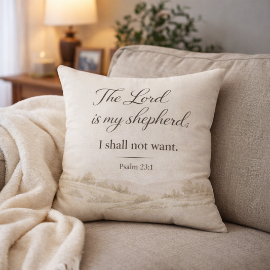Psalm 23 Scripture Pillow – “The Lord Is My Shepherd”