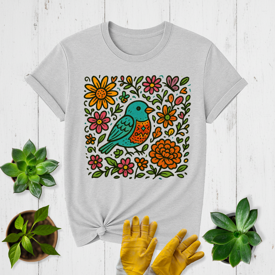 Bird & Blooms T-shirt