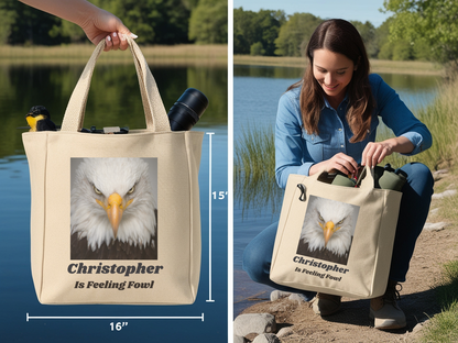Personalized Eagle Feeling Fowl Tote