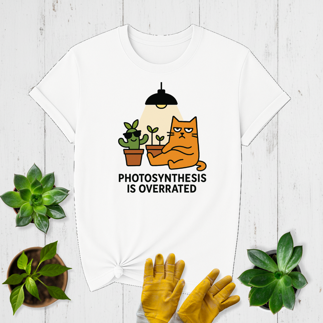 Sir Sproutsalot "Photosynthesis Is Overrated" T-shirt