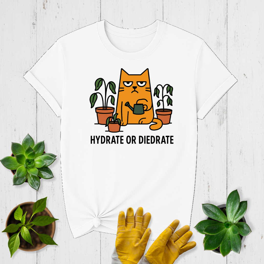 Sir Sproutsalot “Hydrate or Diedrate” T-Shirt