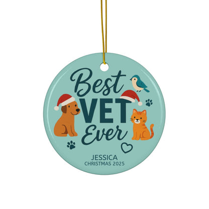 Personalized Best Veternarian Ever Ornament