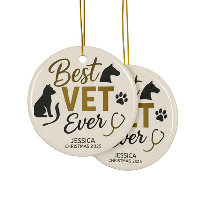 Personalized Best Vet Ever Ornament