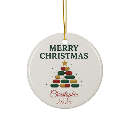 Christmas Pill Tree Ornament for Pharmacists