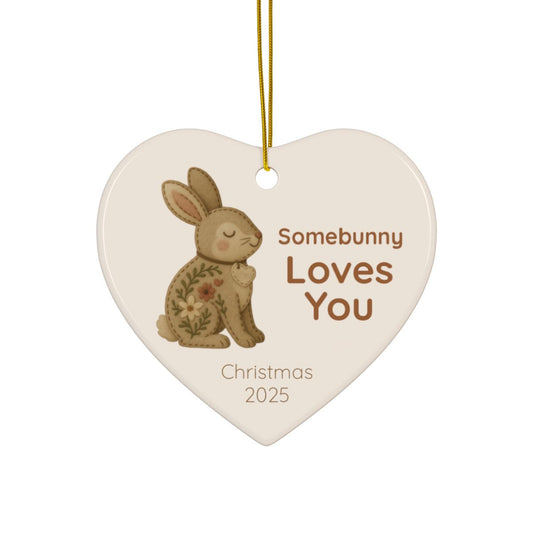 Personalized Folk Bunny - Somebunny Loves You