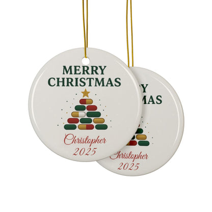 Christmas Pill Tree Ornament for Pharmacists