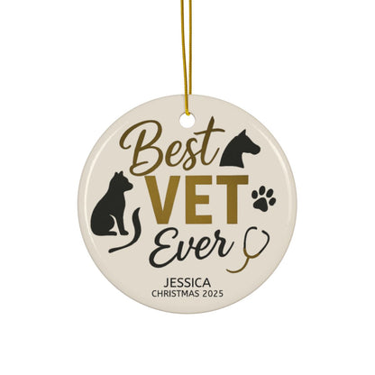 Personalized Best Vet Ever Ornament