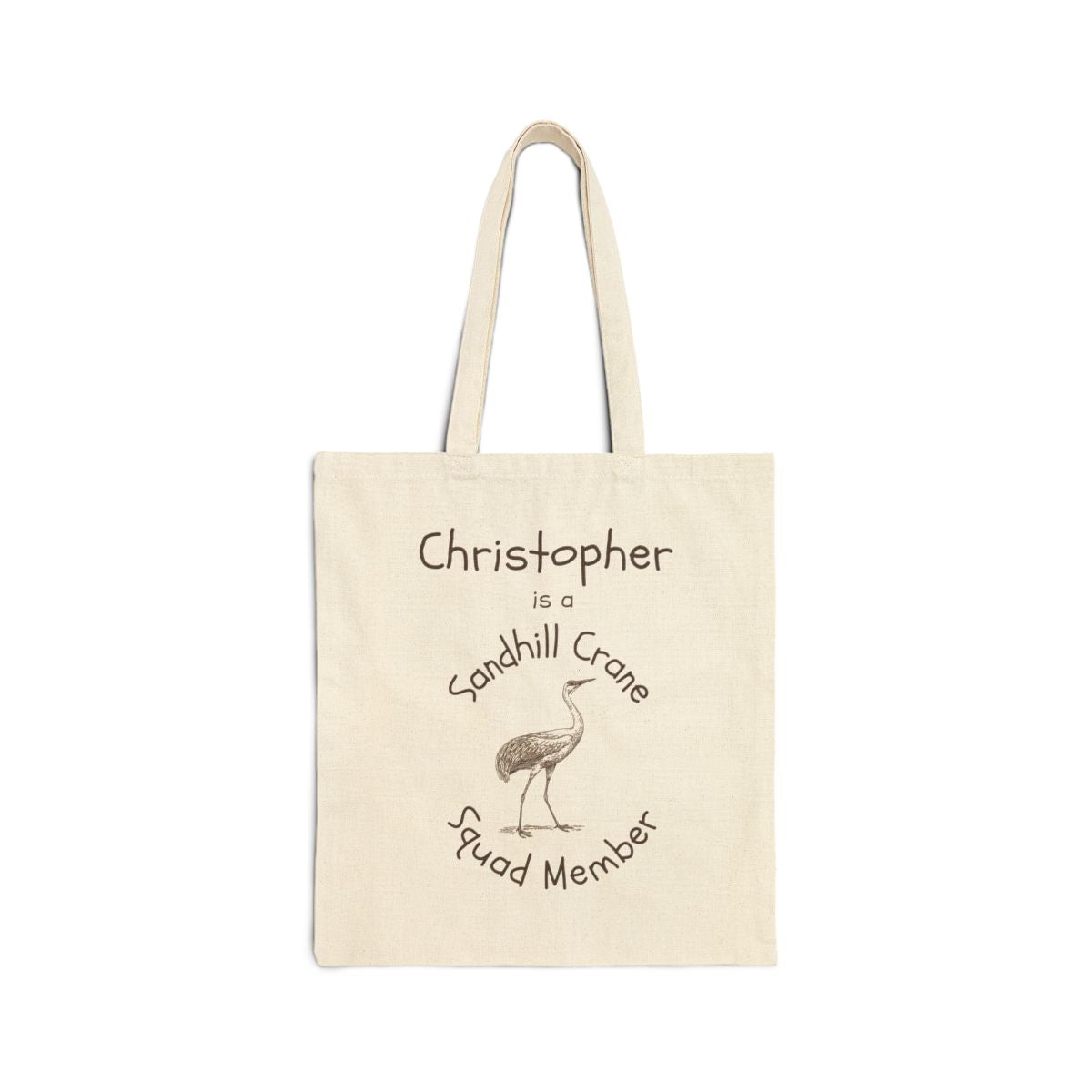 Personalized Sandhill Crane Squad Member