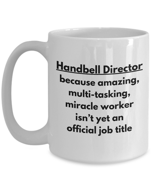 Handbell Director Mug for Bell Conductors