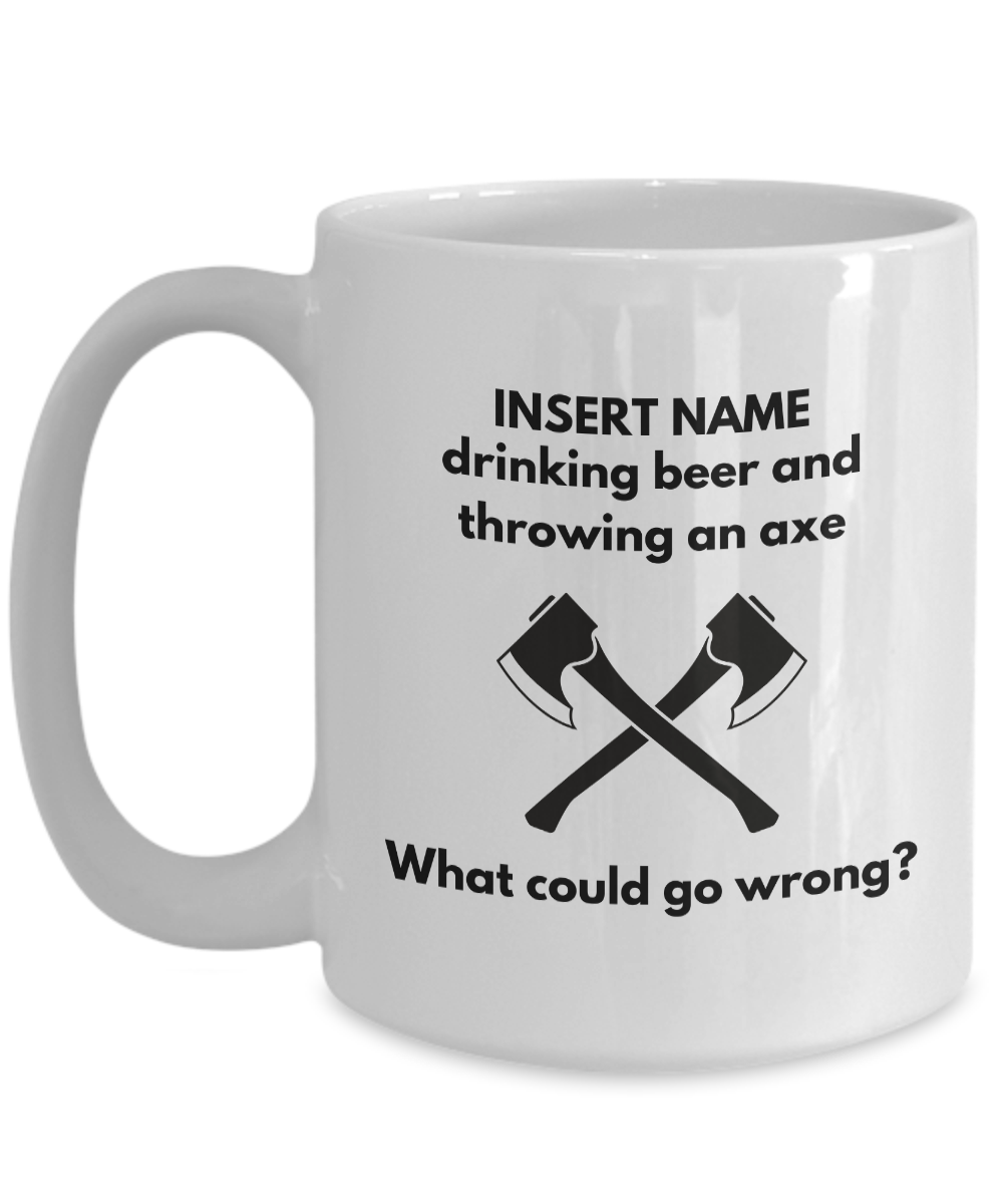 Beer and Axe Throwing Mug