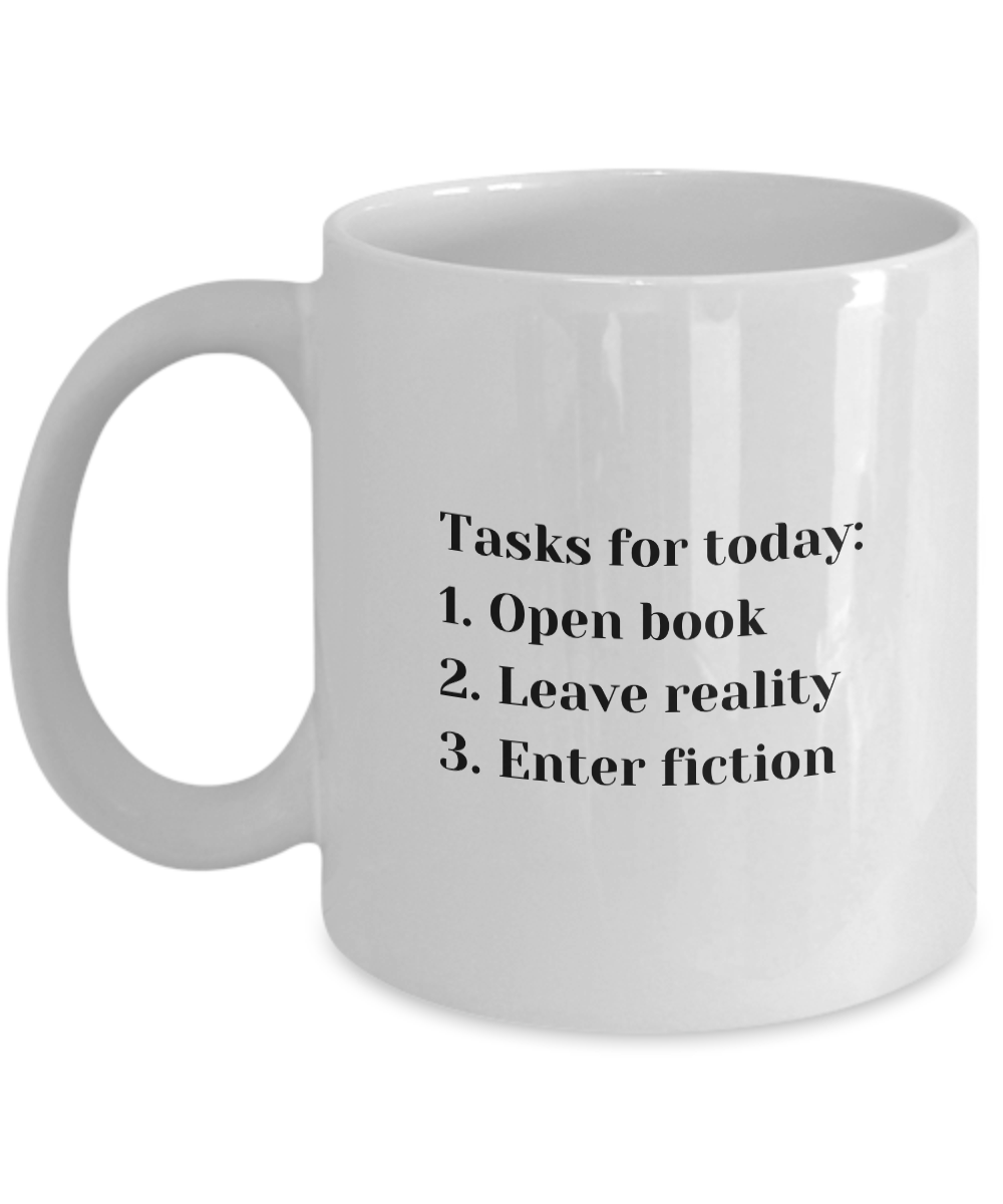 Tasks for Today Open Book Mug