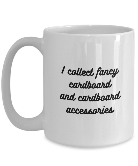 Fancy Cardboard (Sports Card) Collection Mug for Card Collectors