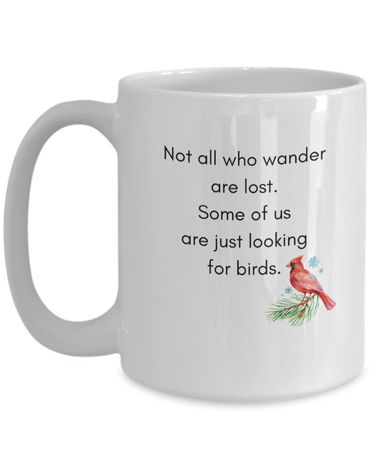 Wandering for Birds Mug for Bird Watchers, Birders