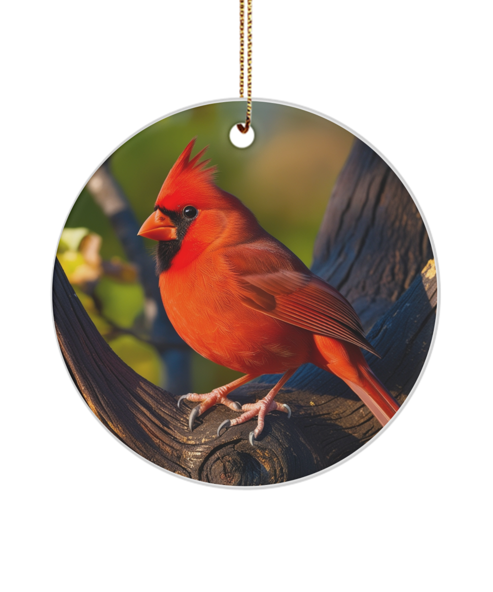 Beautiful Red Cardinal Bird Ornament