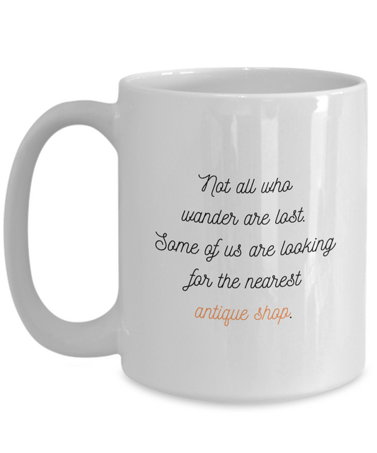 Wandering to the Antique Shop Mug for Antique Collectors