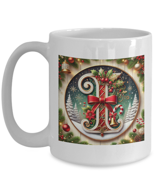 Christmas Letter I Mug