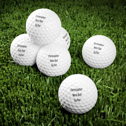 Best Dad by Par - Set of 6 Golf Balls
