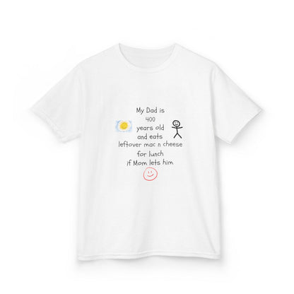 My Dad Is Old and Eats Weird Stuff – Funny Kids’ T-Shirt with Personalized Quote