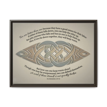The Unity Knot Framed Wall Canvas