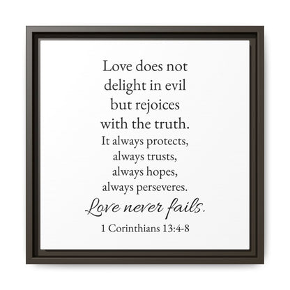Love Is Patient Framed Wall Canvas Pair