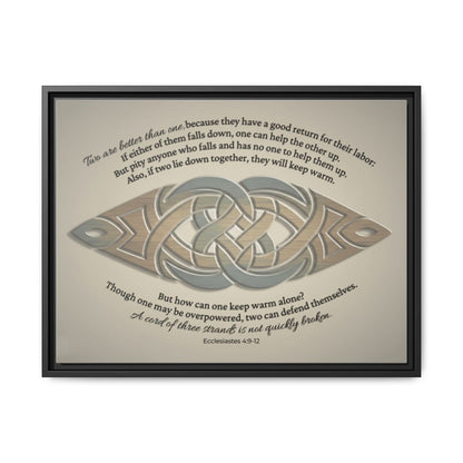 The Unity Knot Framed Wall Canvas