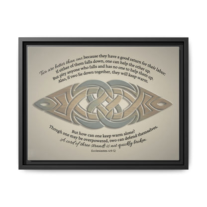 The Unity Knot Framed Wall Canvas