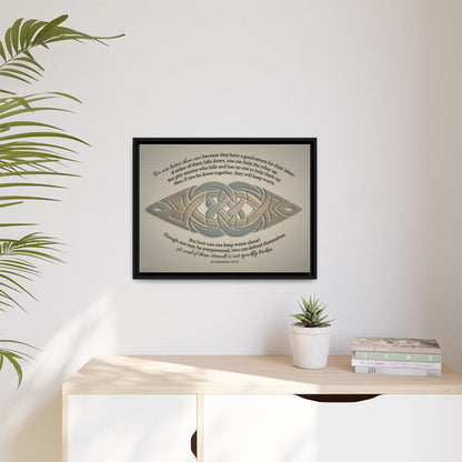 The Unity Knot Framed Wall Canvas