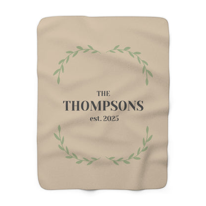 Personalized Family Name Blanket