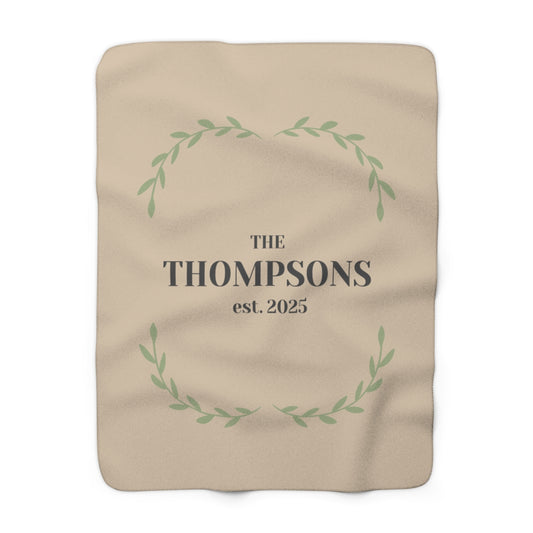 Personalized Family Name Blanket