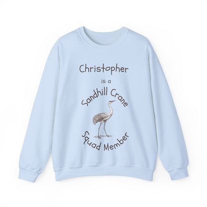 Personalized Sandhill Crane Squad Sweatshirt