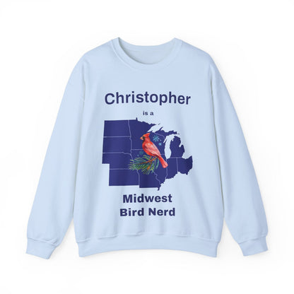 Personalized Midwest Bird Nerd Sweatshirt