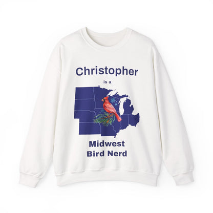 Personalized Midwest Bird Nerd Sweatshirt